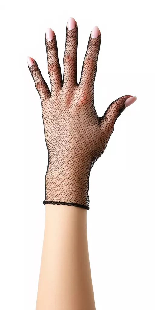 Elegant Mesh Glove Hand Model Pack Low-poly 3D model_2