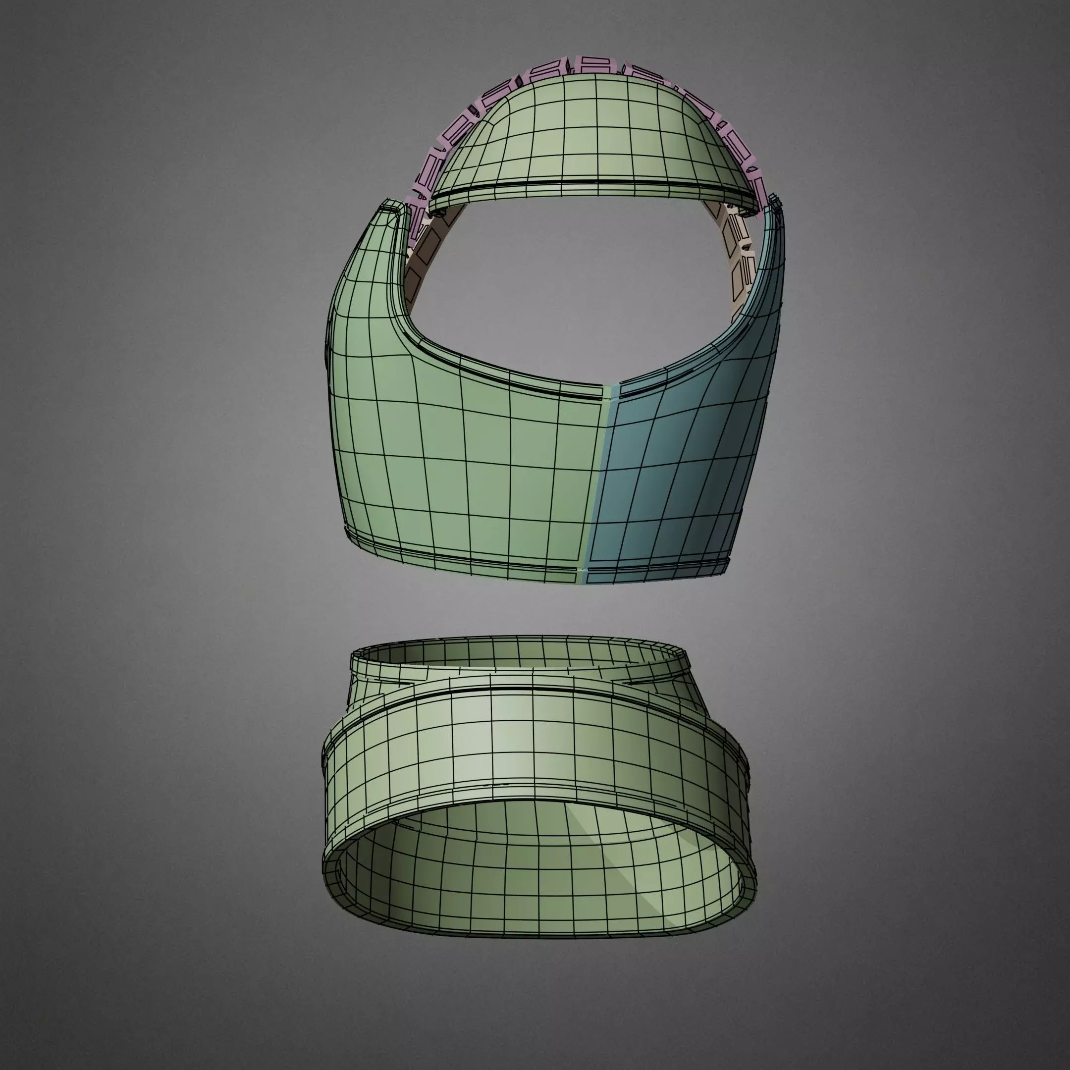 Dragon Ball Goku Yardrat Armor for Cosplay 3D print model_16