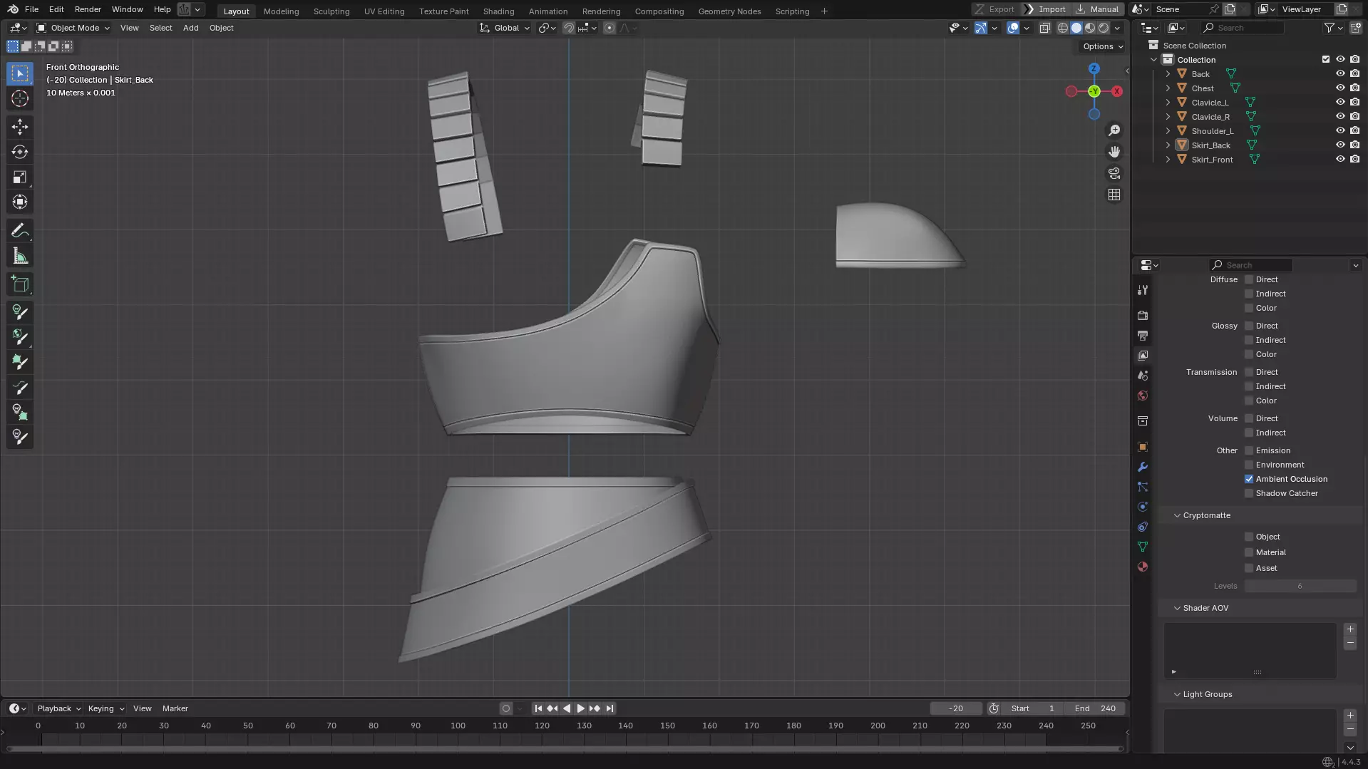 Dragon Ball Goku Yardrat Armor for Cosplay 3D print model_21