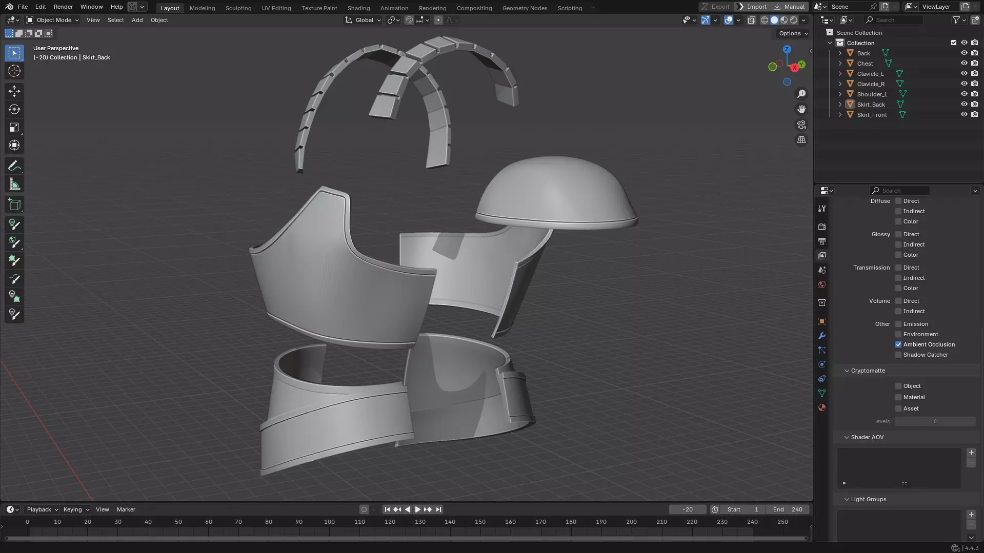 Dragon Ball Goku Yardrat Armor for Cosplay 3D print model_22