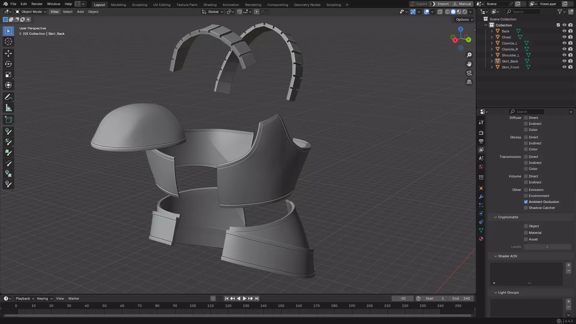 Dragon Ball Goku Yardrat Armor for Cosplay 3D print model_23