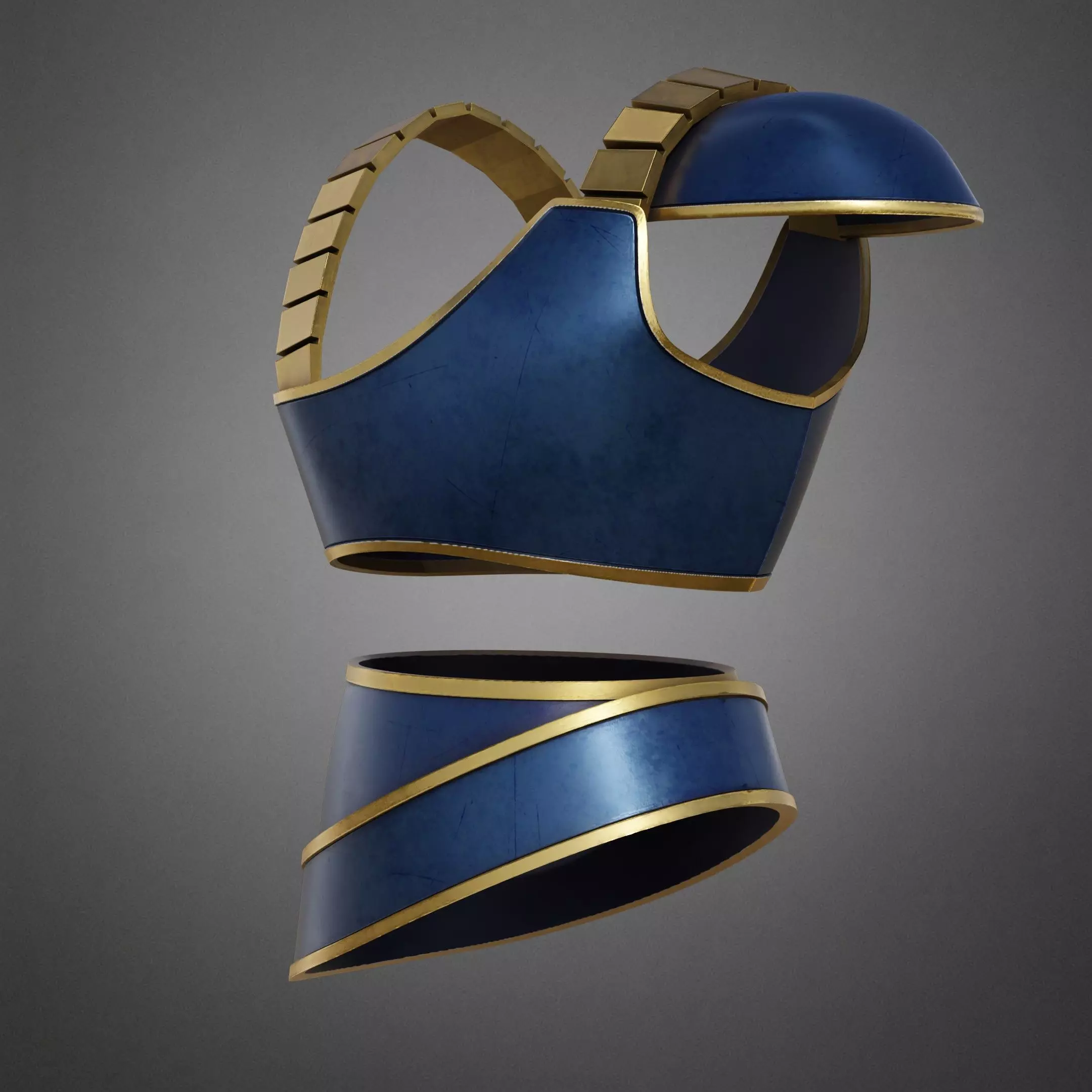 Dragon Ball Goku Yardrat Armor for Cosplay 3D print model_4