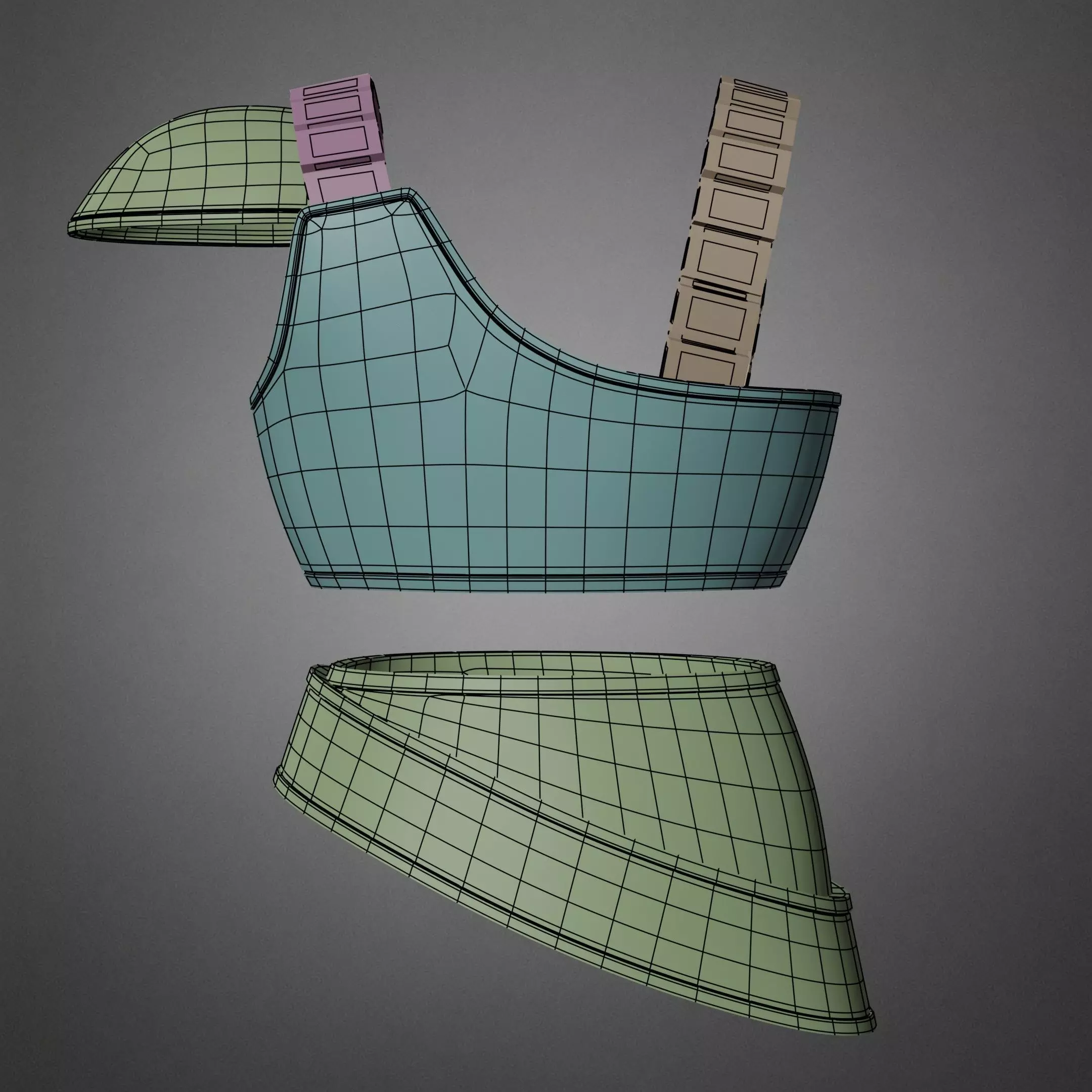 Dragon Ball Goku Yardrat Armor for Cosplay 3D print model_20