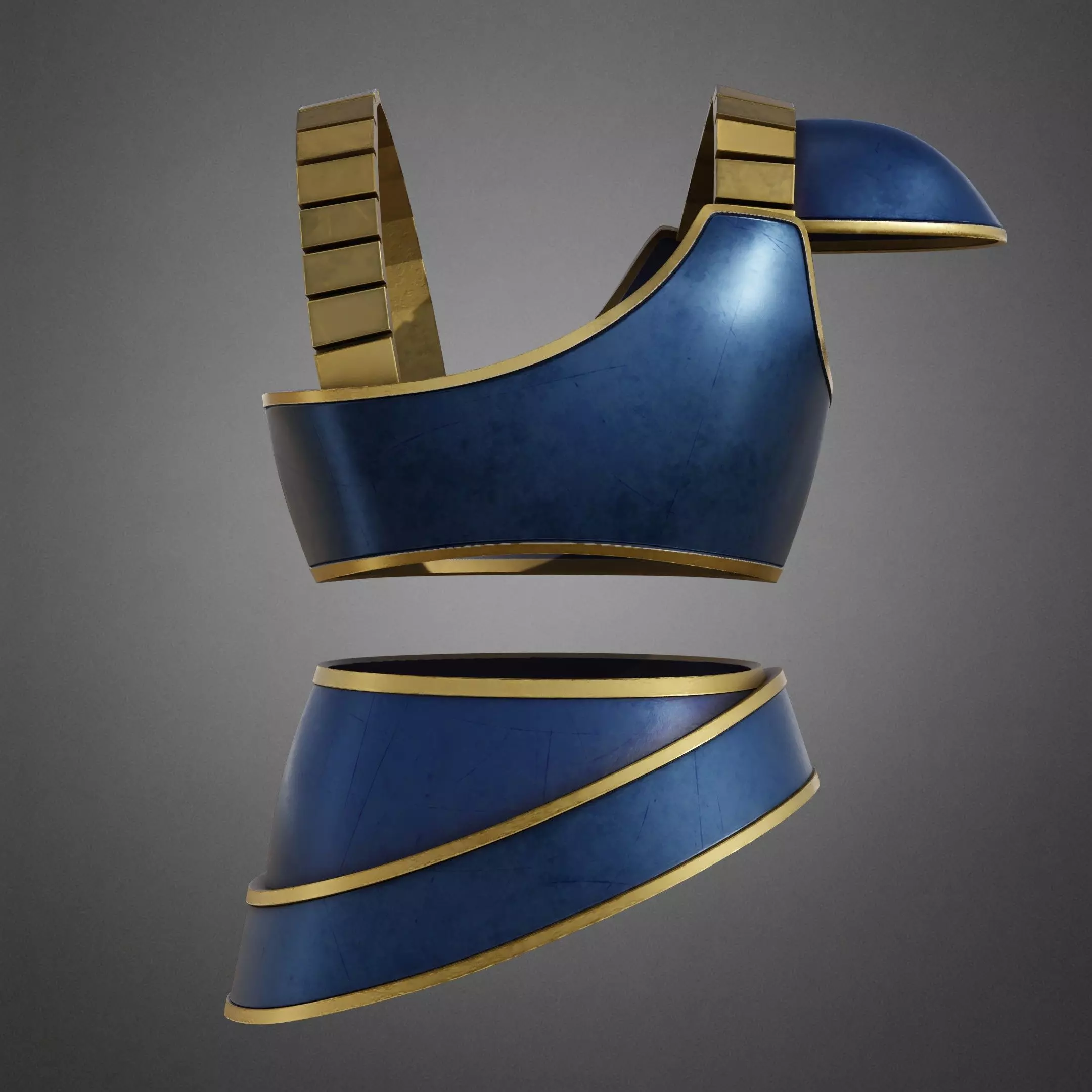 Dragon Ball Goku Yardrat Armor for Cosplay 3D print model_3