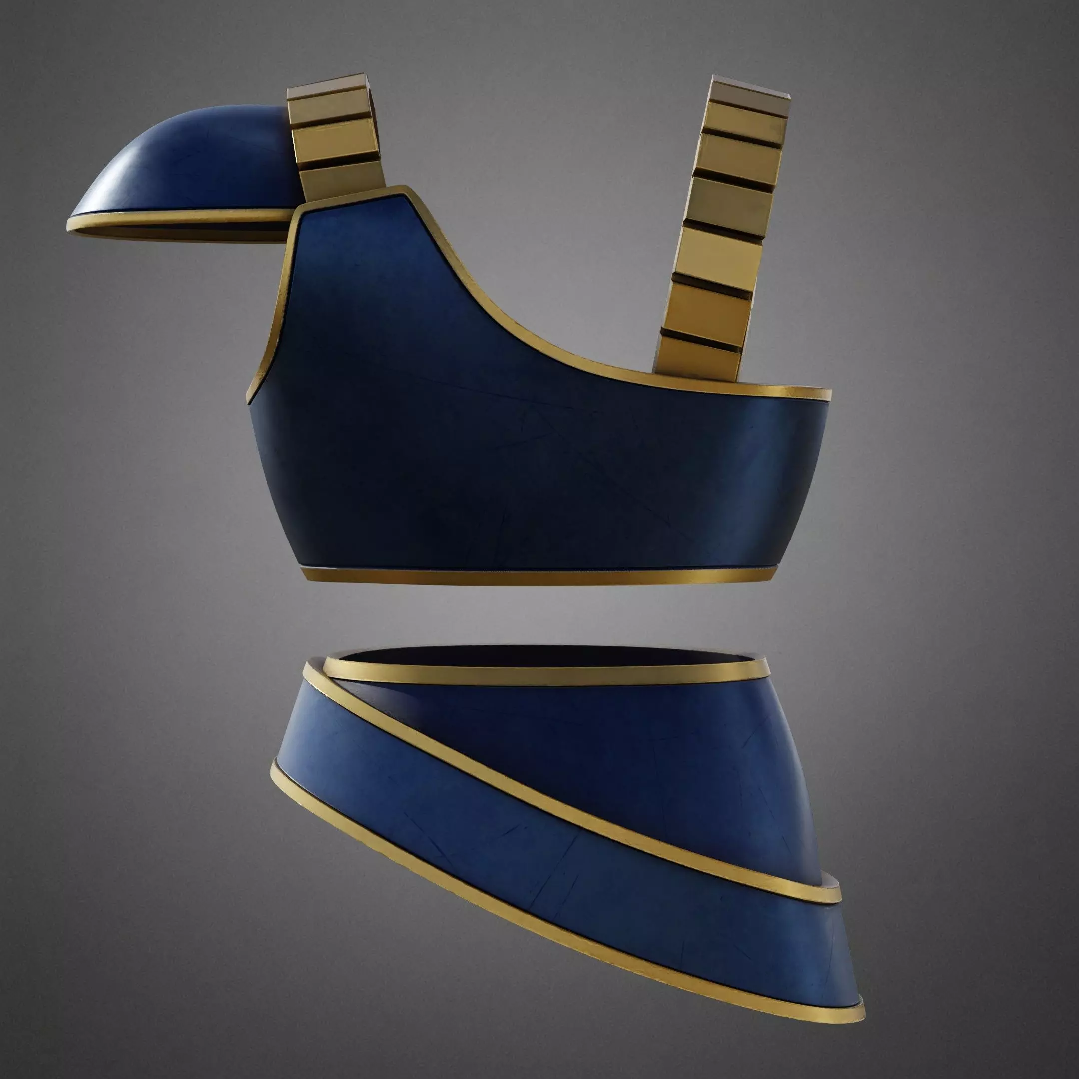 Dragon Ball Goku Yardrat Armor for Cosplay 3D print model_7