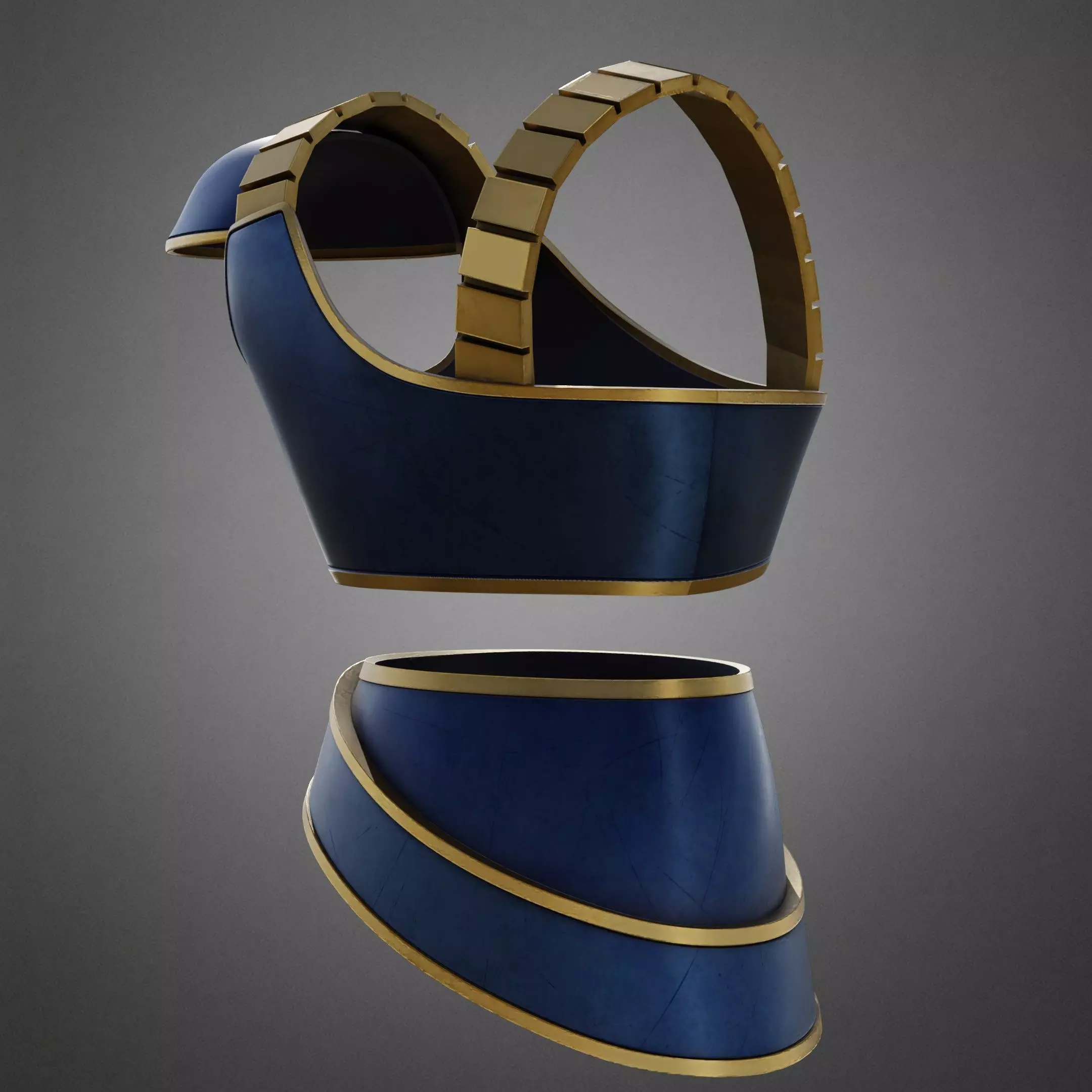 Dragon Ball Goku Yardrat Armor for Cosplay 3D print model_8