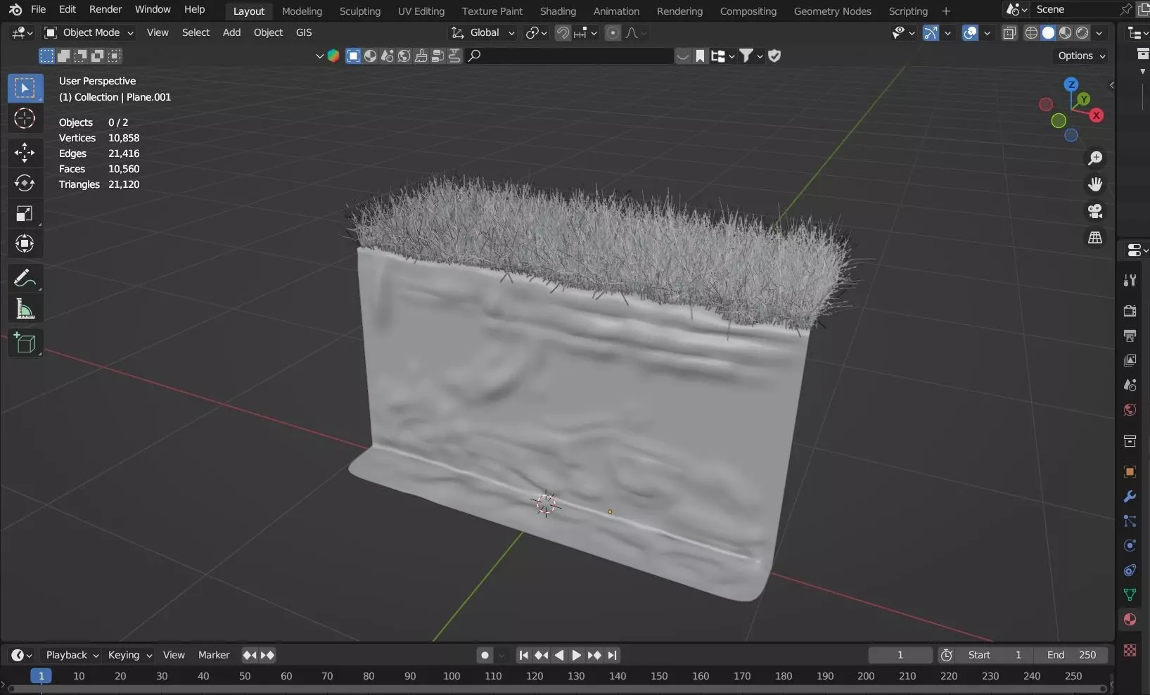 Low Poly Coastal Seawall Segment Low-poly 3D model_2