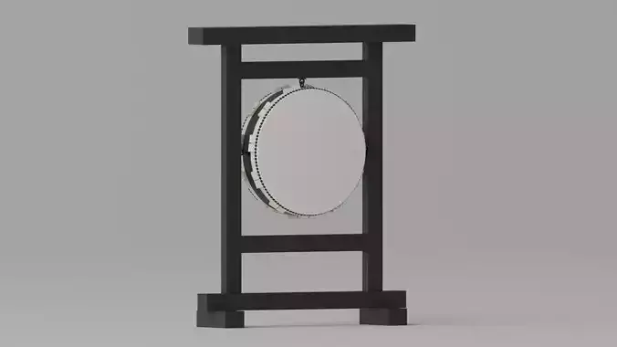 Cartoon Japanese Taiko Ohira Drum