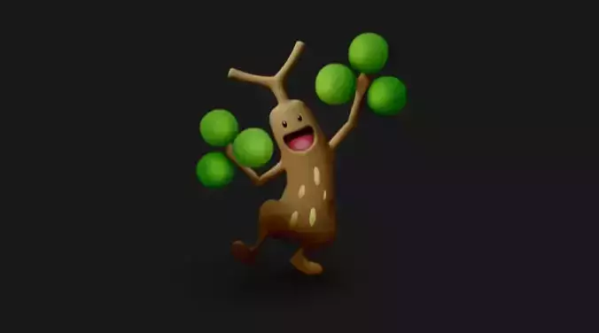 Sudowoodo Pokemon 3D model