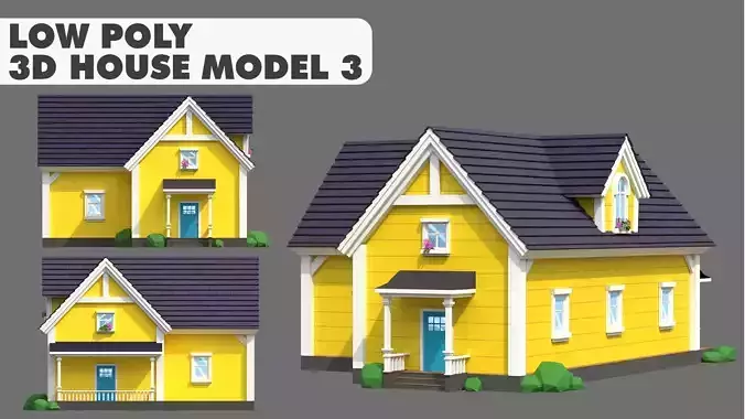 House Model 5 Low-poly 3D model