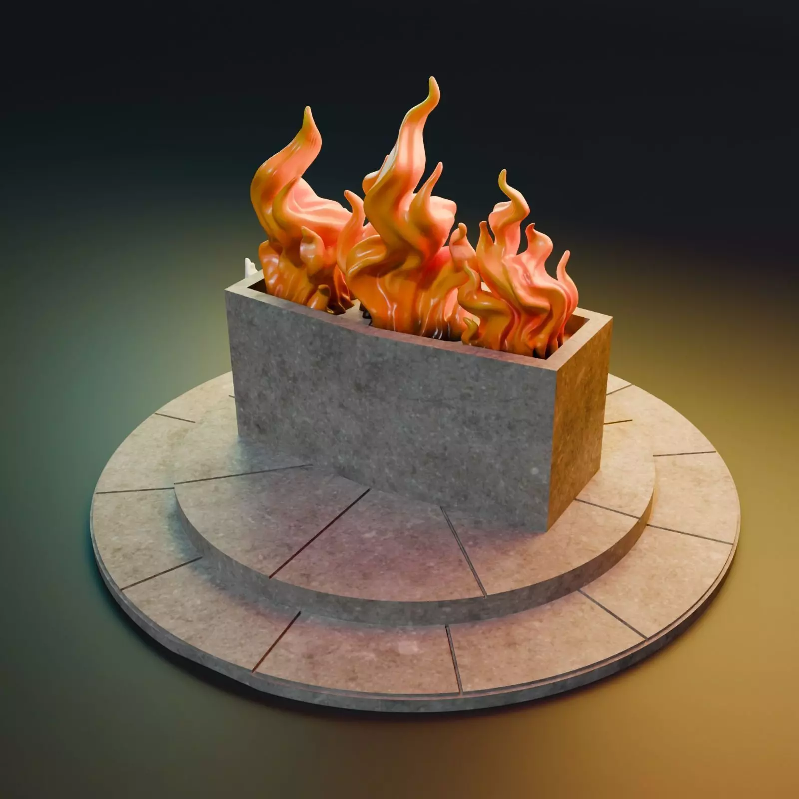 Qui-Gon Jinn Funeral Chamber Diorama 3D print model_6