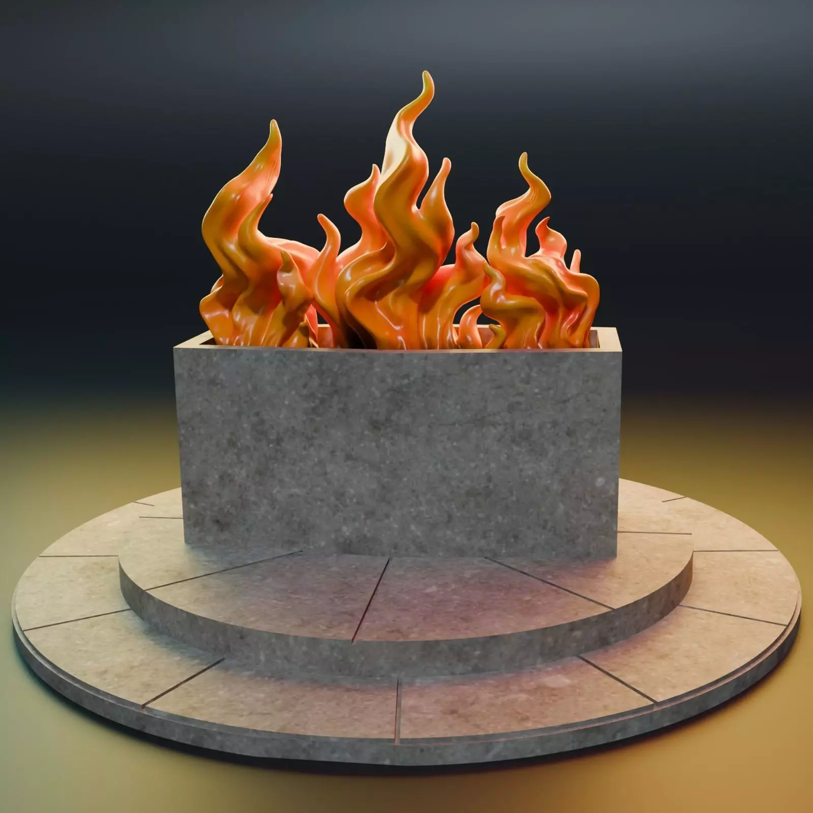 Qui-Gon Jinn Funeral Chamber Diorama 3D print model_7