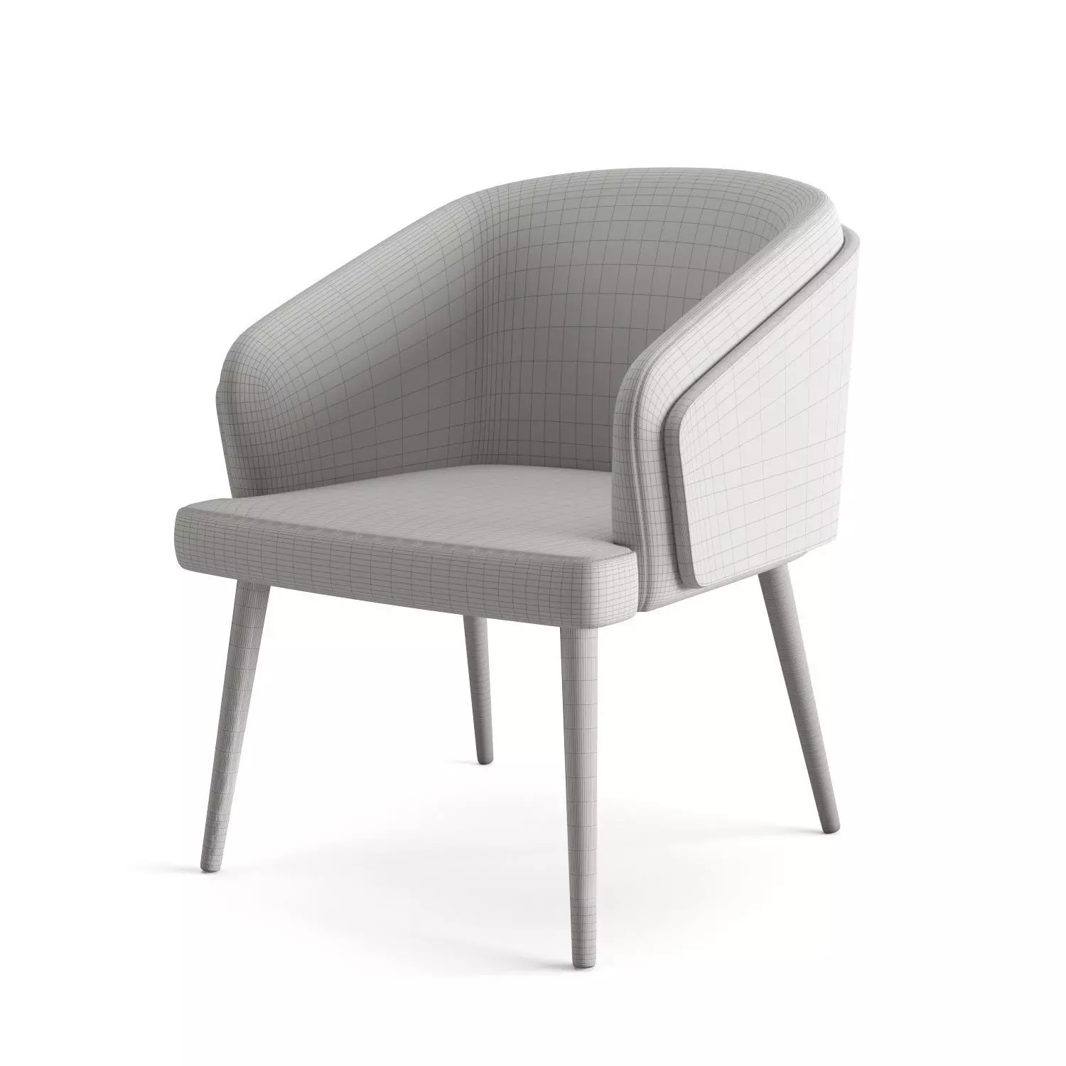 Modern Leisure Chair 3D model_5