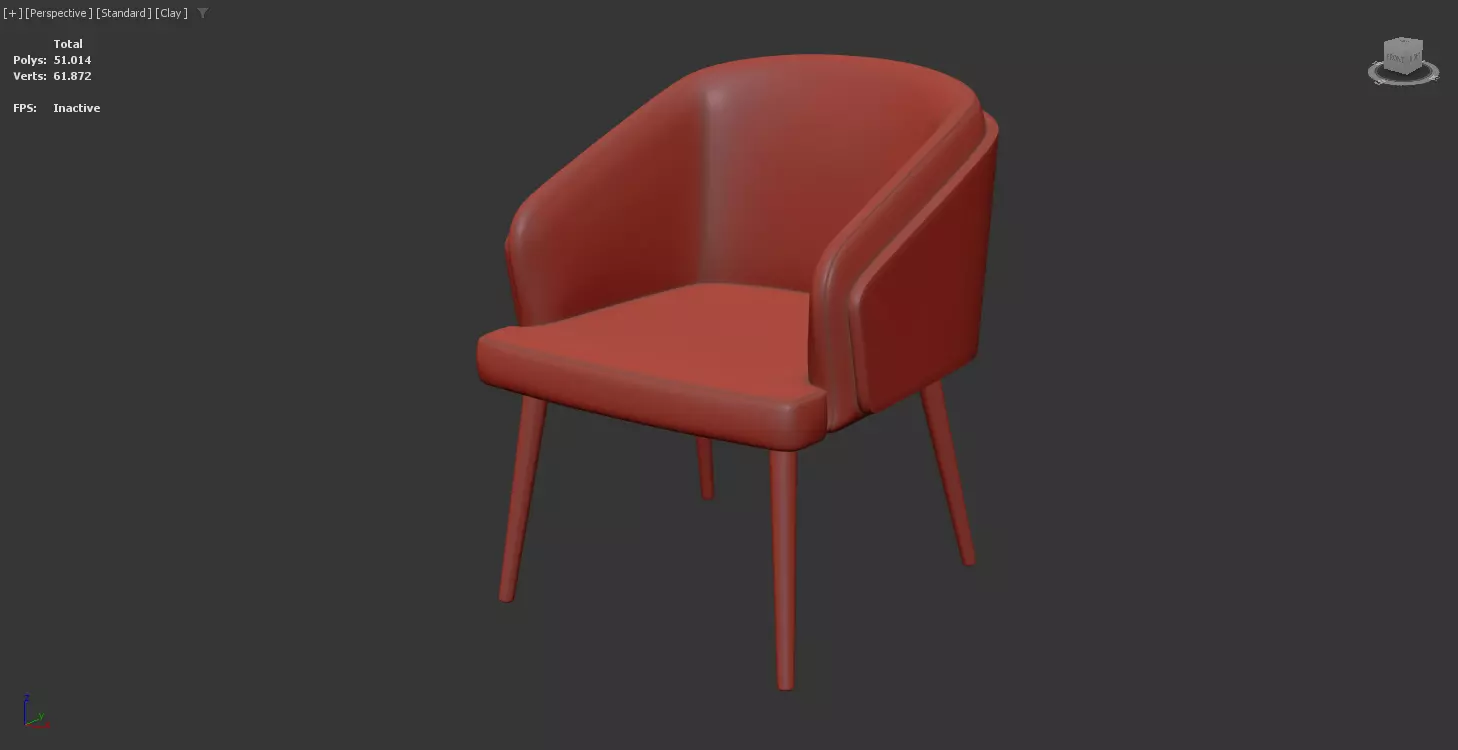 Modern Leisure Chair 3D model_6