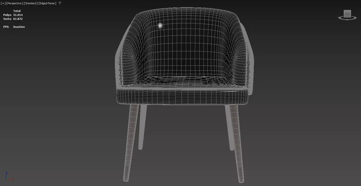 Modern Leisure Chair 3D model_11