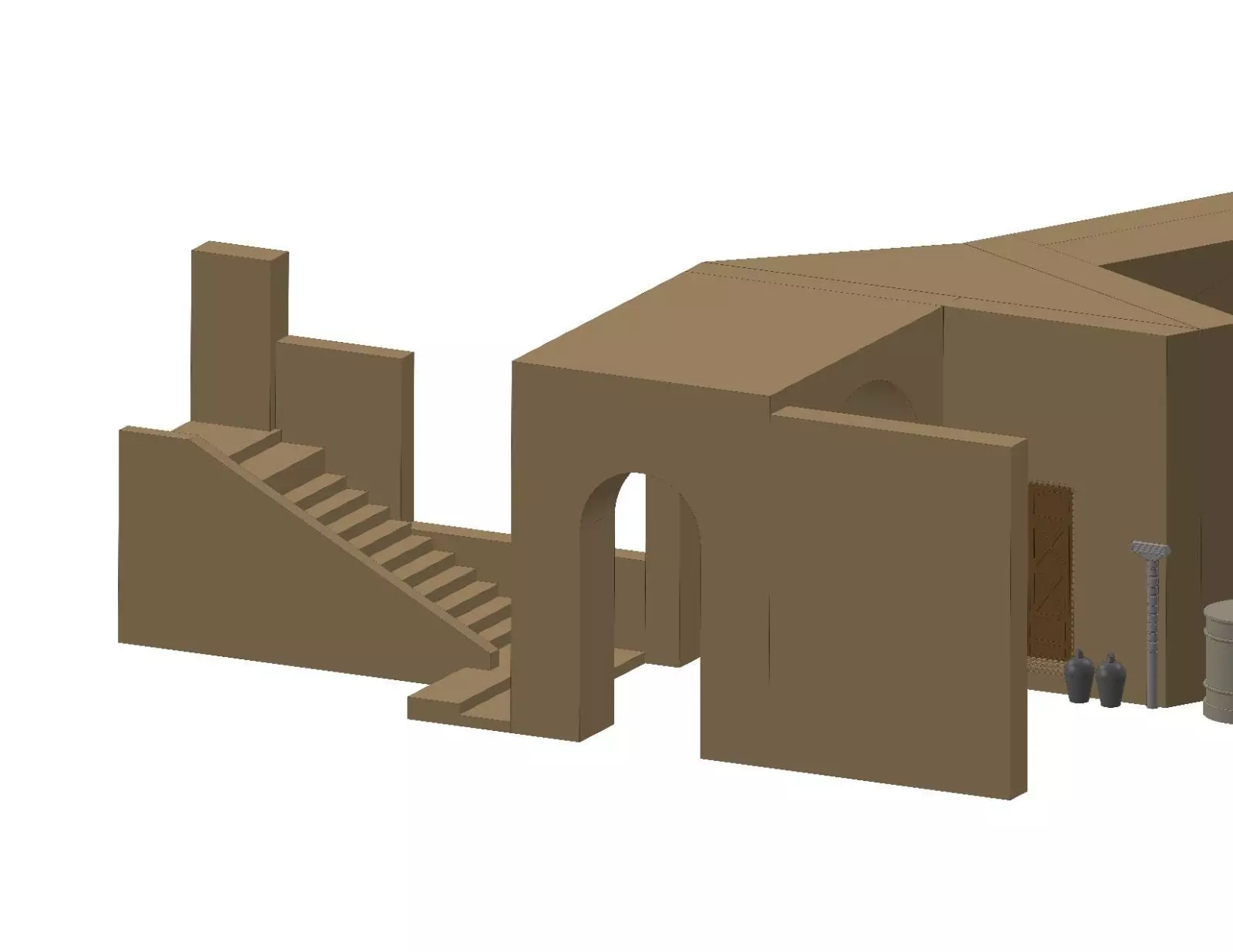 Docking Bay 94 Entrance Passageway Stairs 3D print model_5