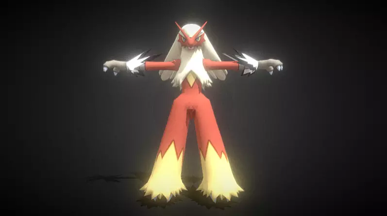 Blaziken Pokemon 3D model_0