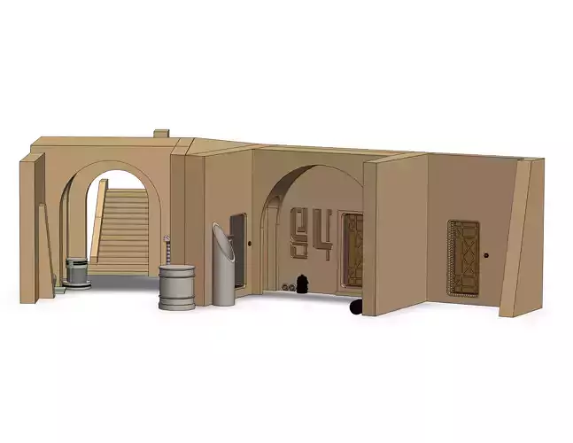 Docking Bay 94 Complete Entrance Diorama