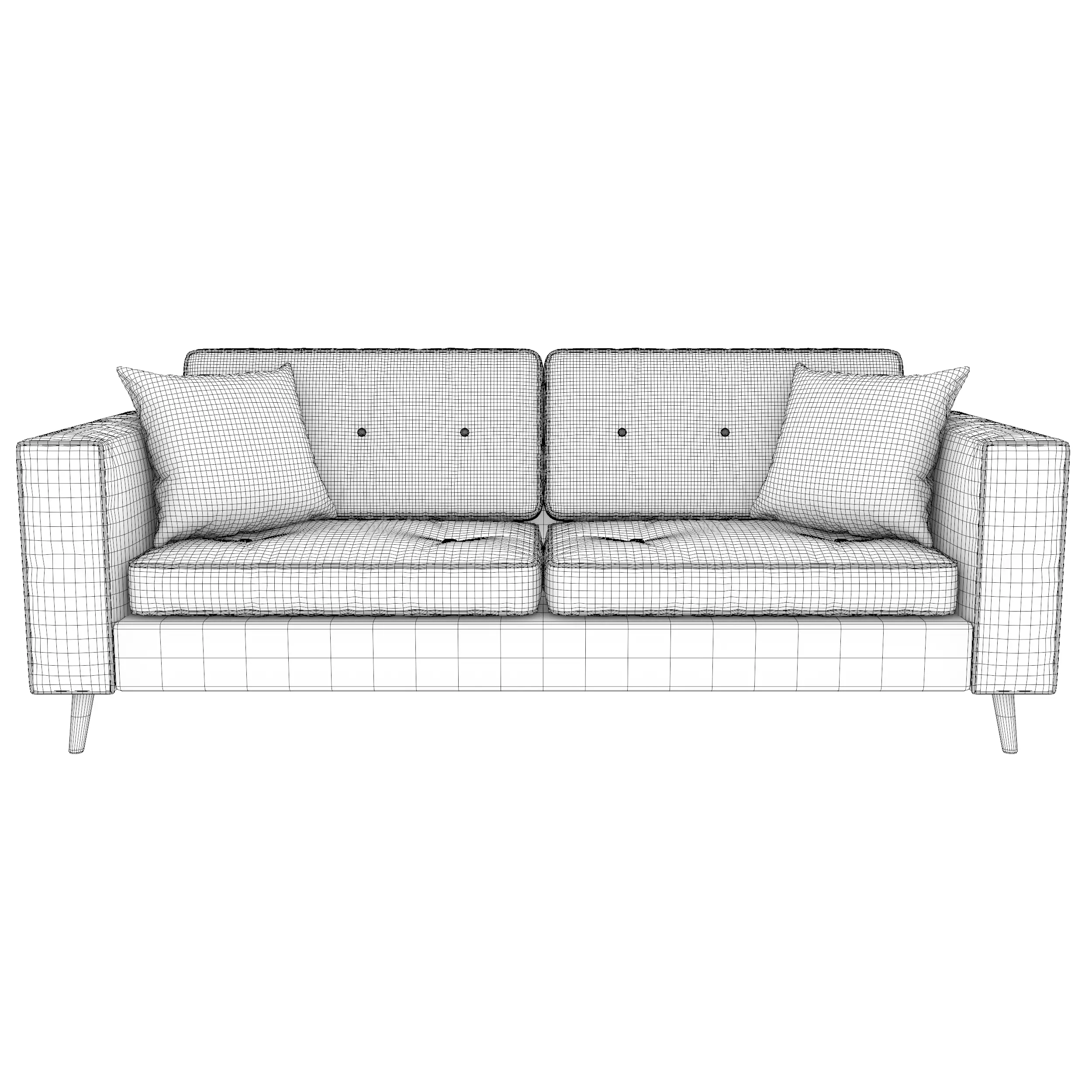 Modern Cozy Sofa 3D model_10