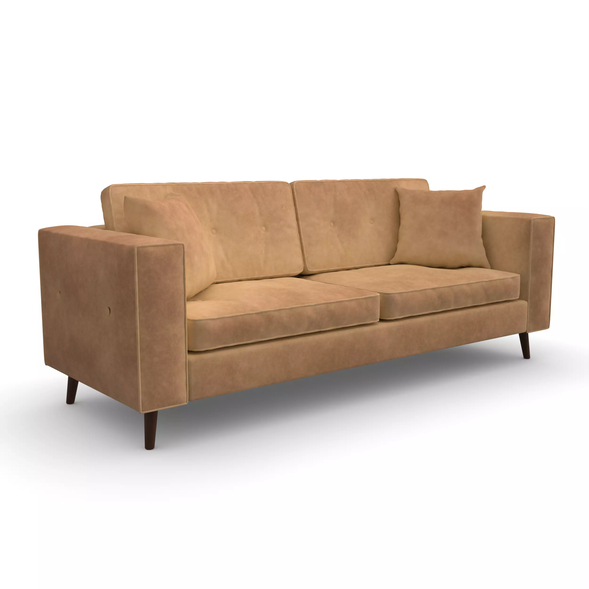 Modern Cozy Sofa 3D model_2