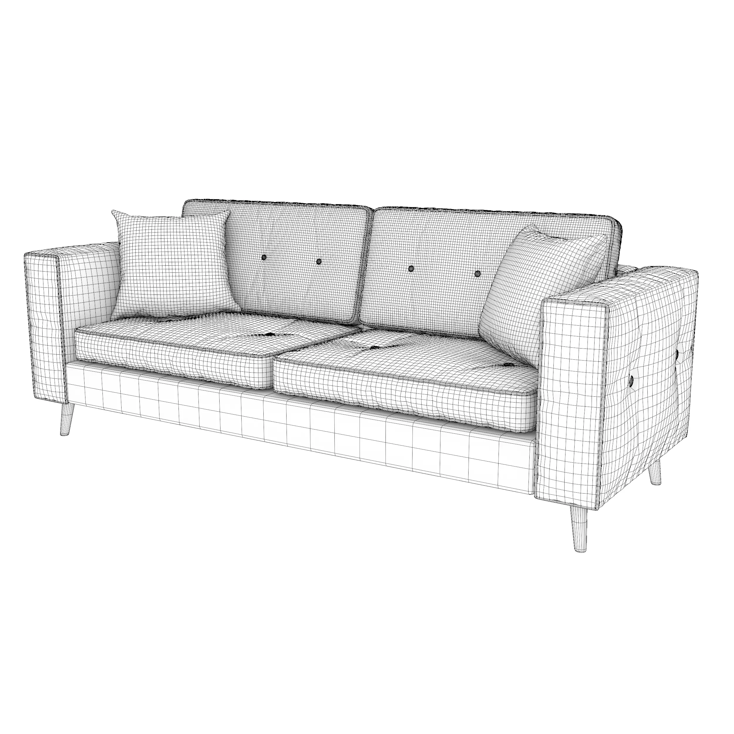 Modern Cozy Sofa 3D model_11