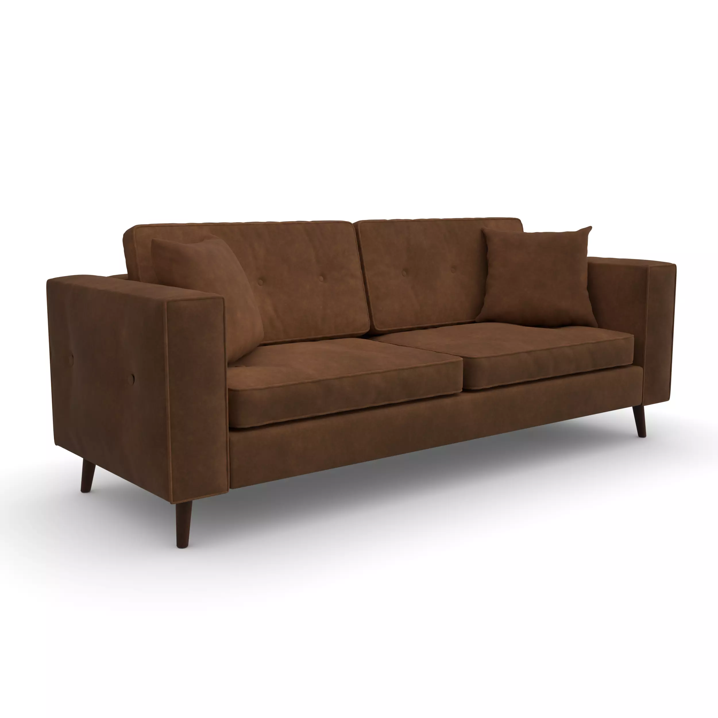 Modern Cozy Sofa 3D model_1