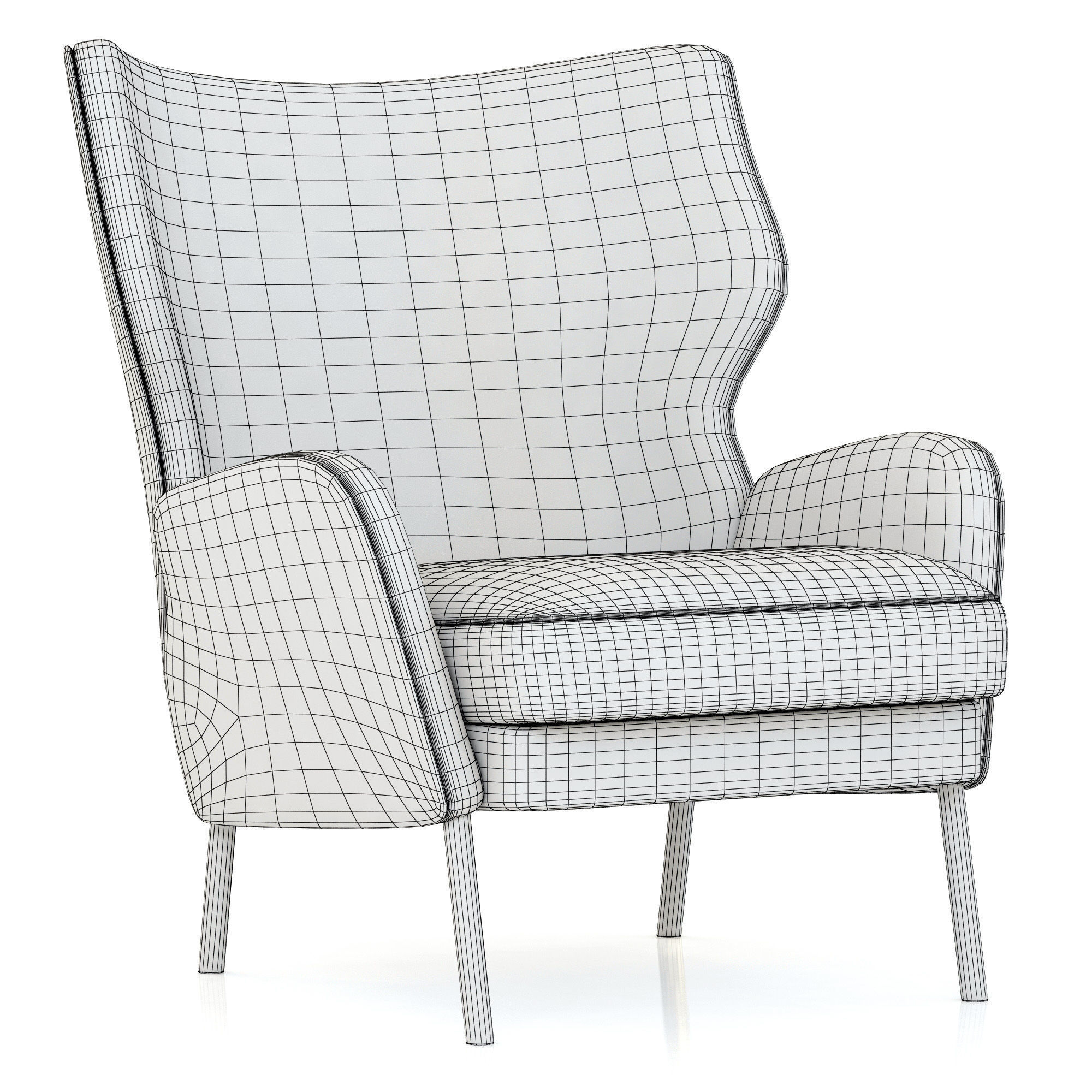 Sits Alex Armchair 3D model_6