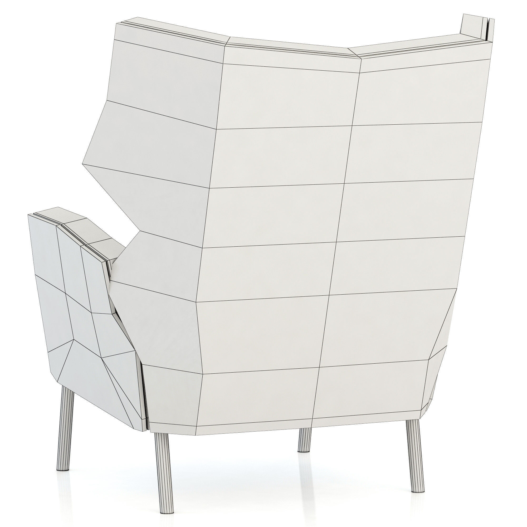 Sits Alex Armchair 3D model_9