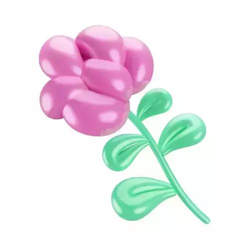 Beautiful 3D Flower Model 3D model