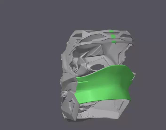 Modern Joker Mask  3D print model_5