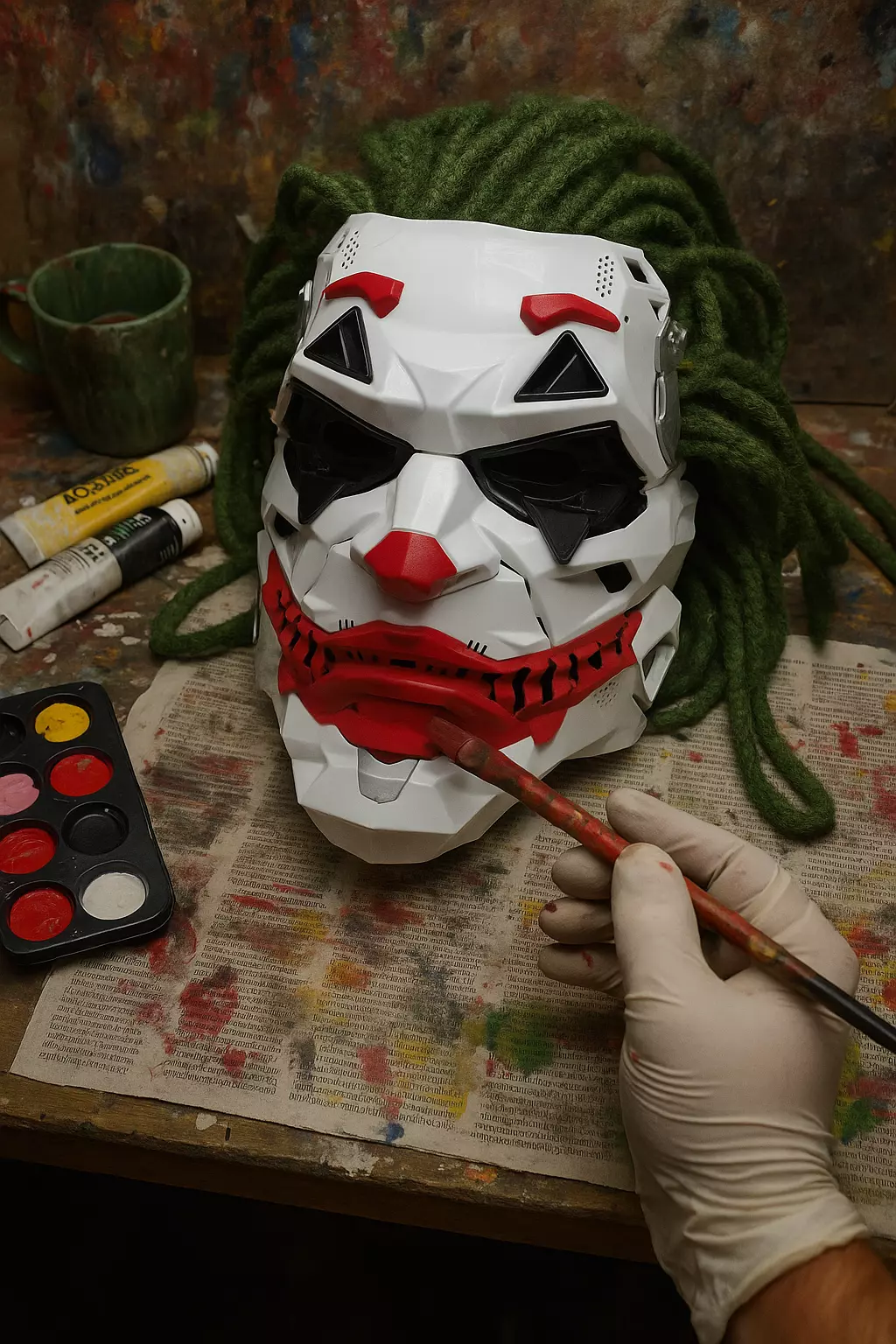 Modern Joker Mask  3D print model_2