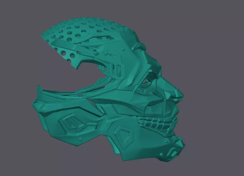 Modern Joker Mask  3D print model_3