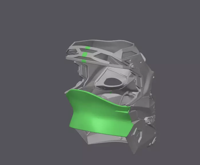 Modern Joker Mask  3D print model_6