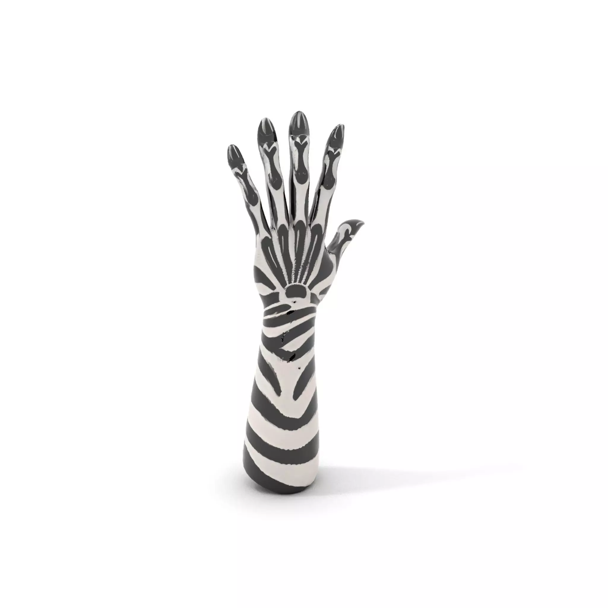 Skeleton Glove Hand model pack with detailed textures Low-poly 3D model_10