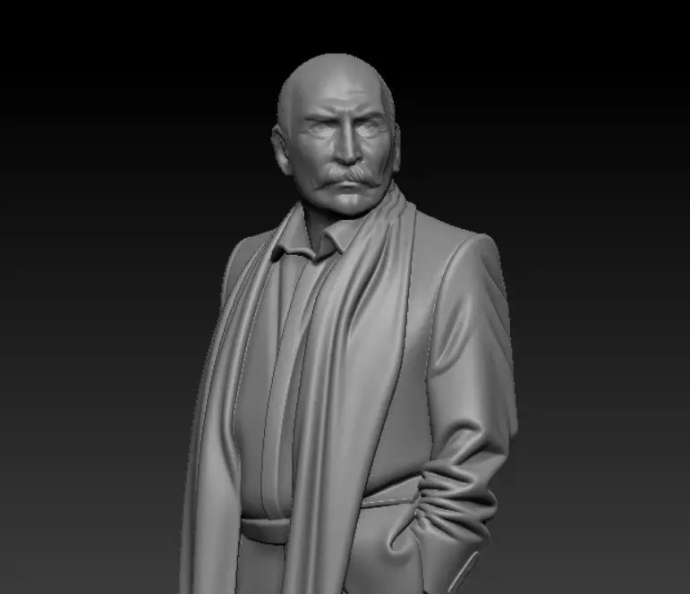 Tuncel Kurtiz ramiz karaeski Gercege Yakin Detayli 3D Model STL 3D print model_0