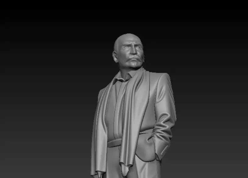 Tuncel Kurtiz ramiz karaeski Gercege Yakin Detayli 3D Model STL 3D print model_1
