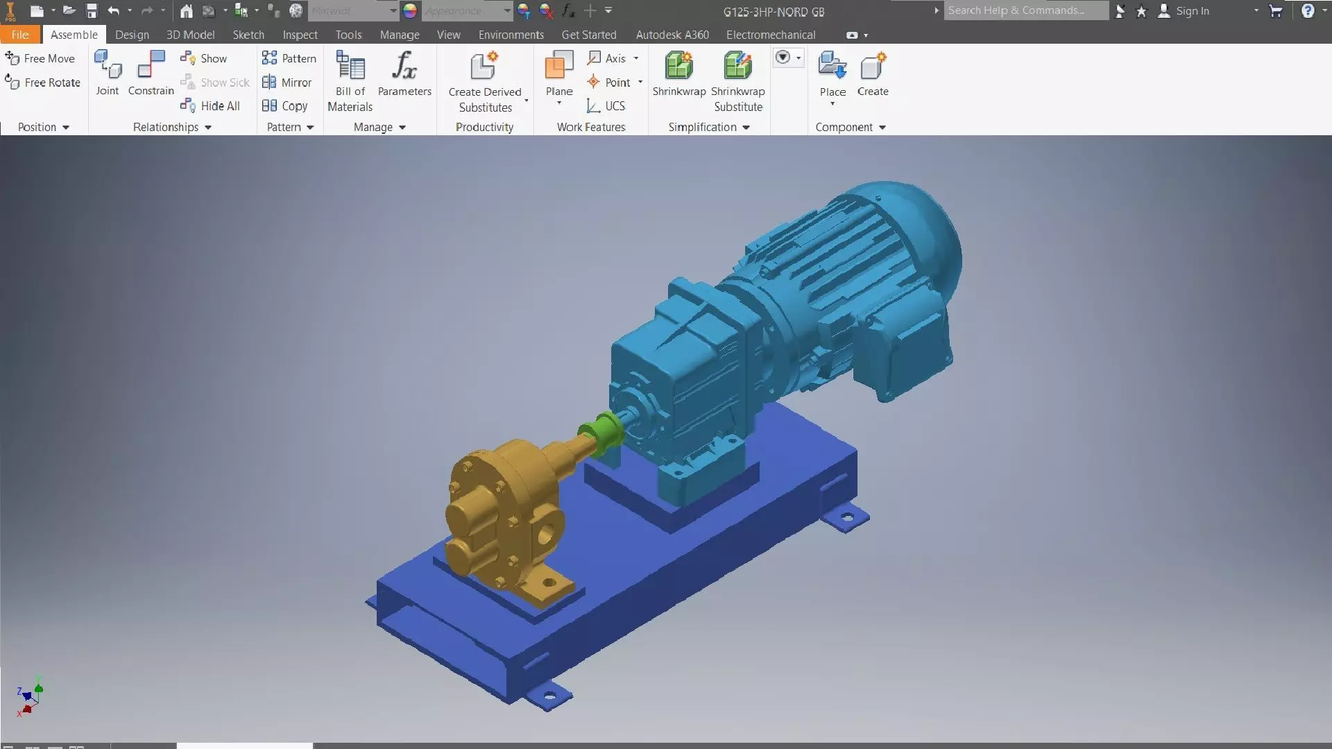 Pump Machined 3d model 3D model_1