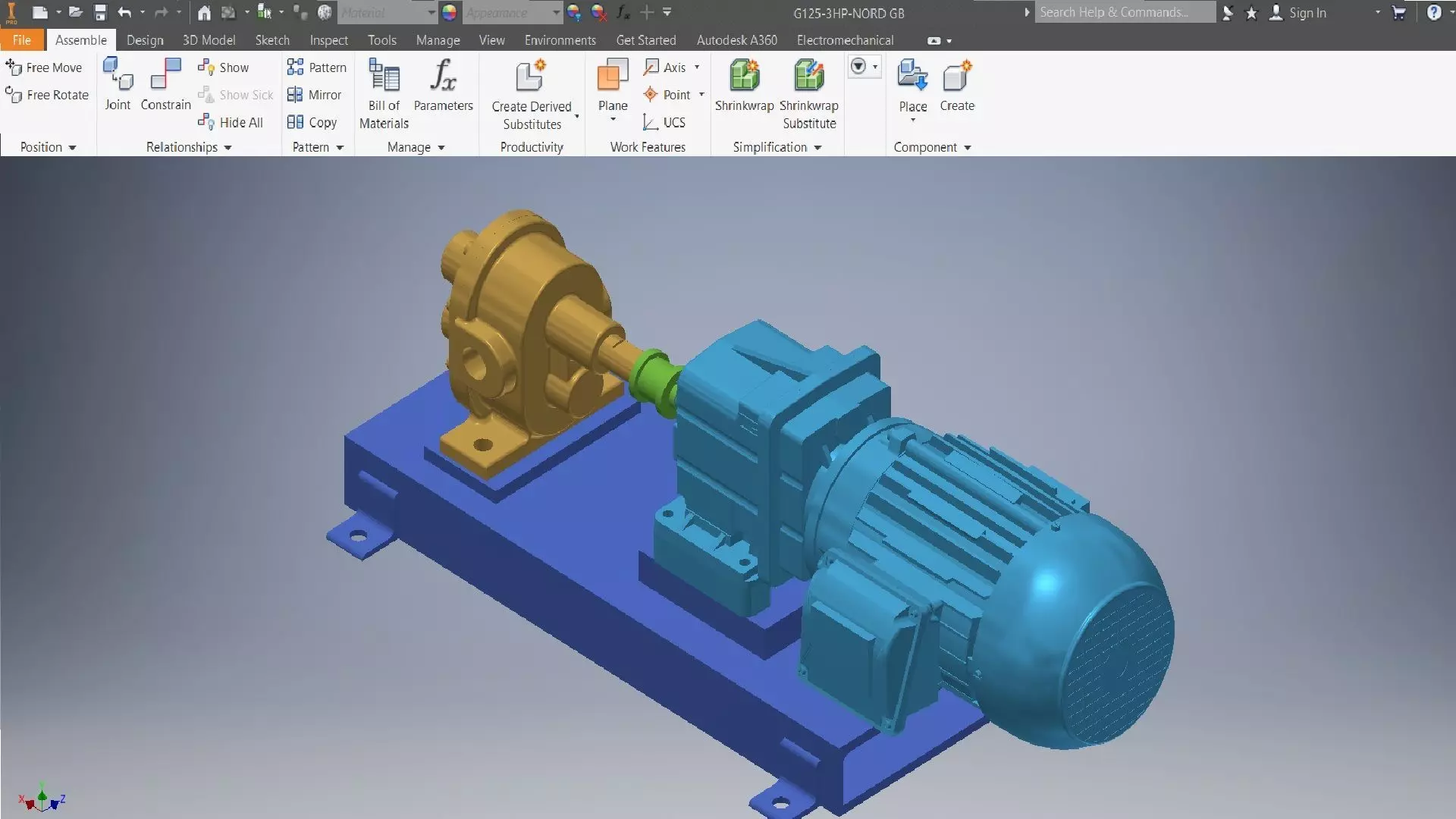 Pump Machined 3d model 3D model_0