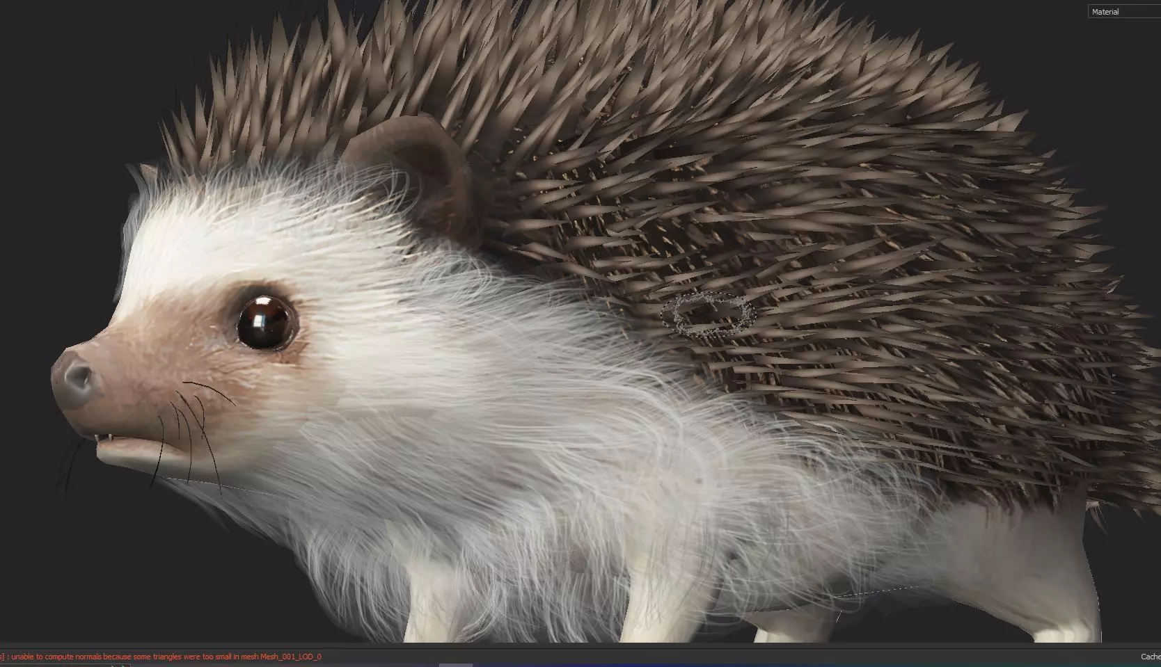 Realistic Hedgehog 3D Model  low poly Rigged Low-poly 3D model_4