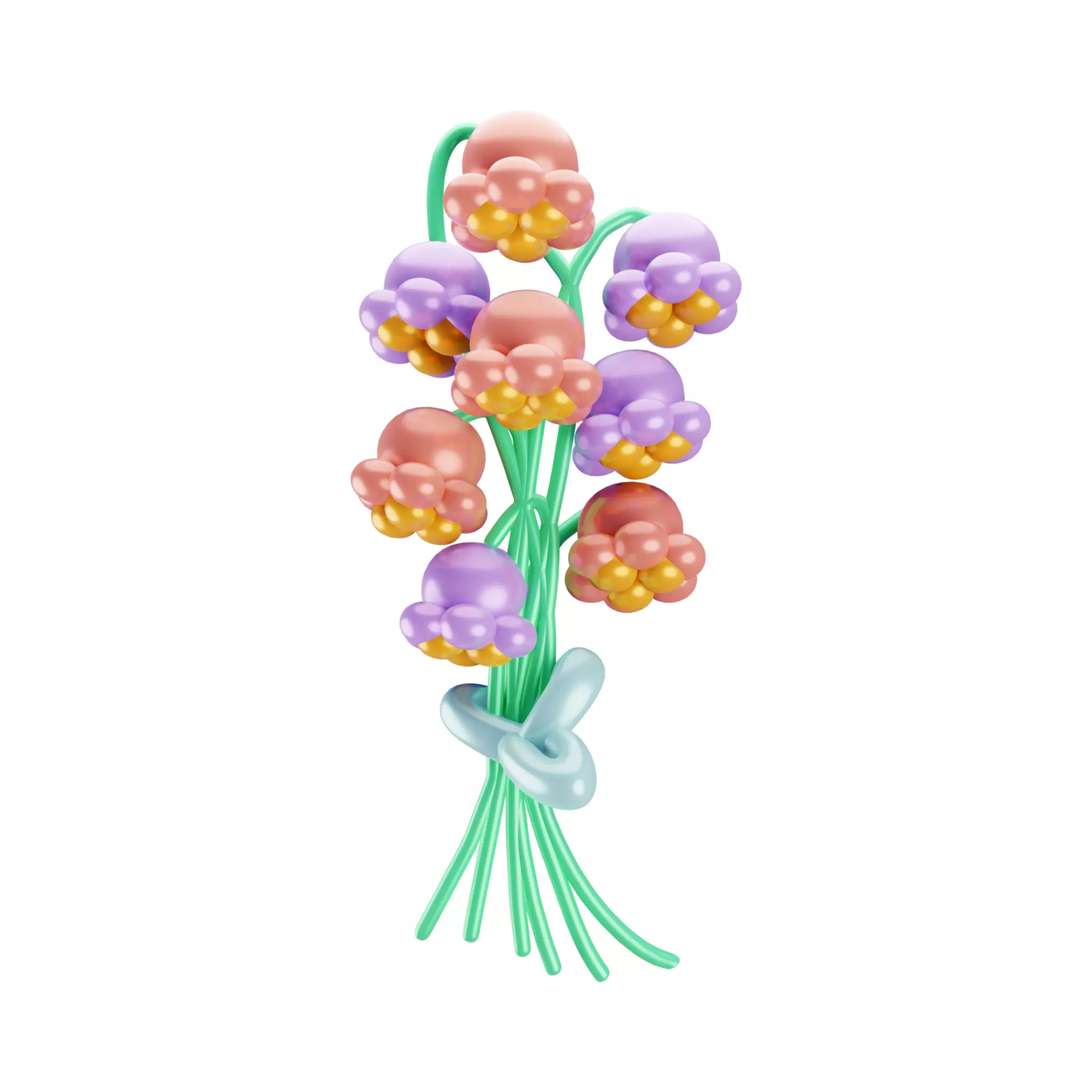 Beautiful 3D Flower Model 3D model_0