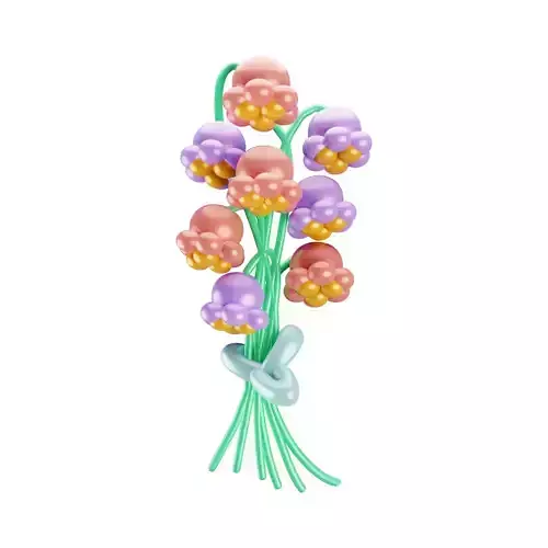Beautiful 3D Flower Model