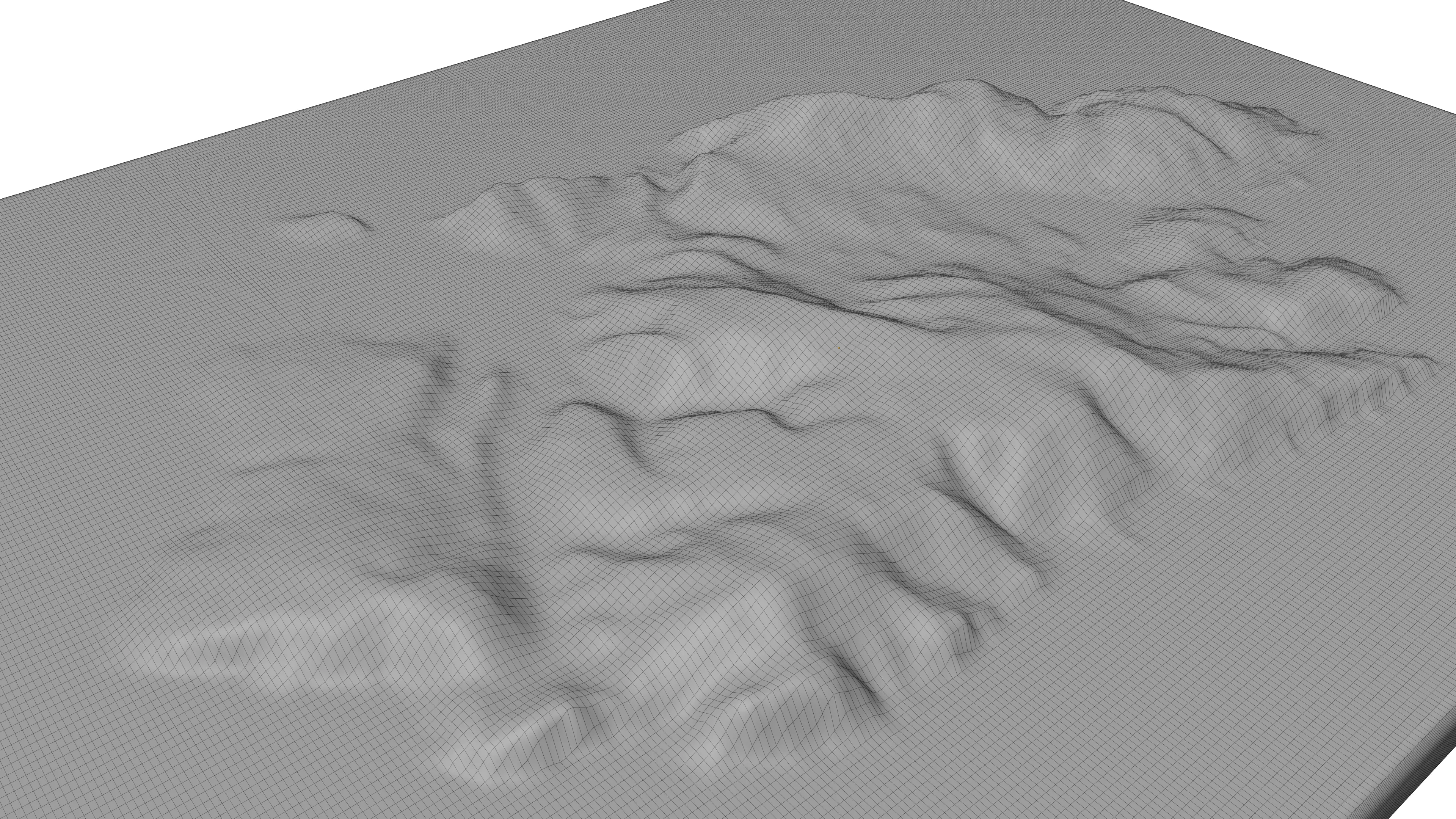 Kyra Panagia Island 3D model terrain Low-poly 3D model_3