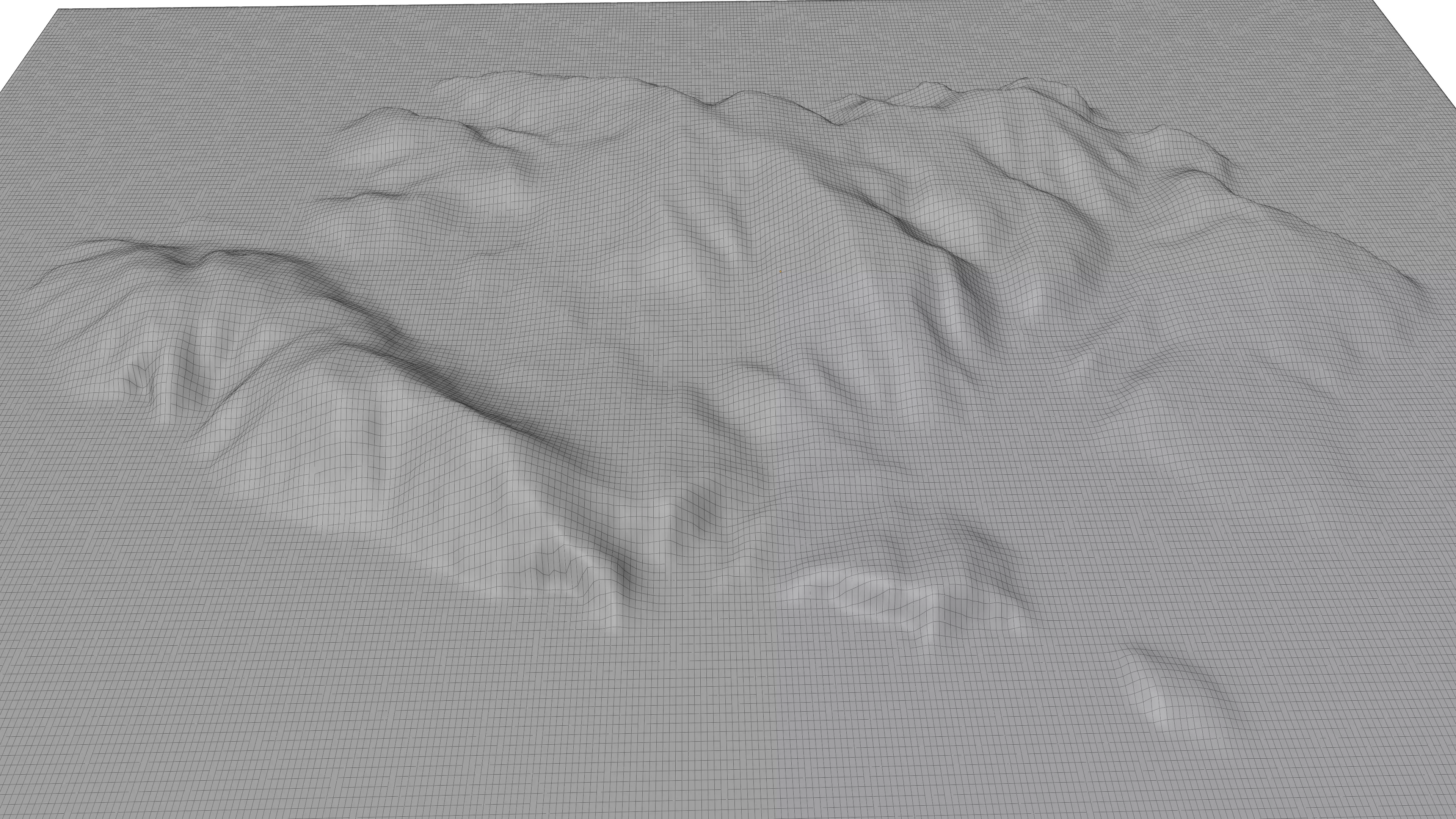 Kyra Panagia Island 3D model terrain Low-poly 3D model_1