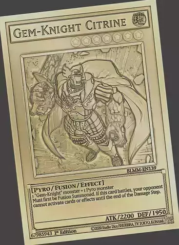 Gem-Knight Citrine - yu-gi-oh 3D print model