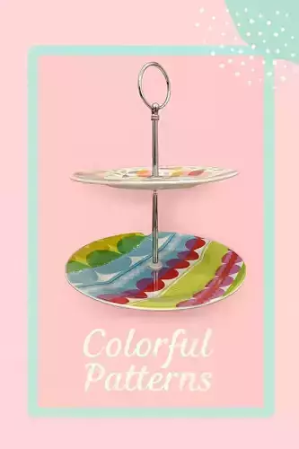 Colorful Tiered Tray