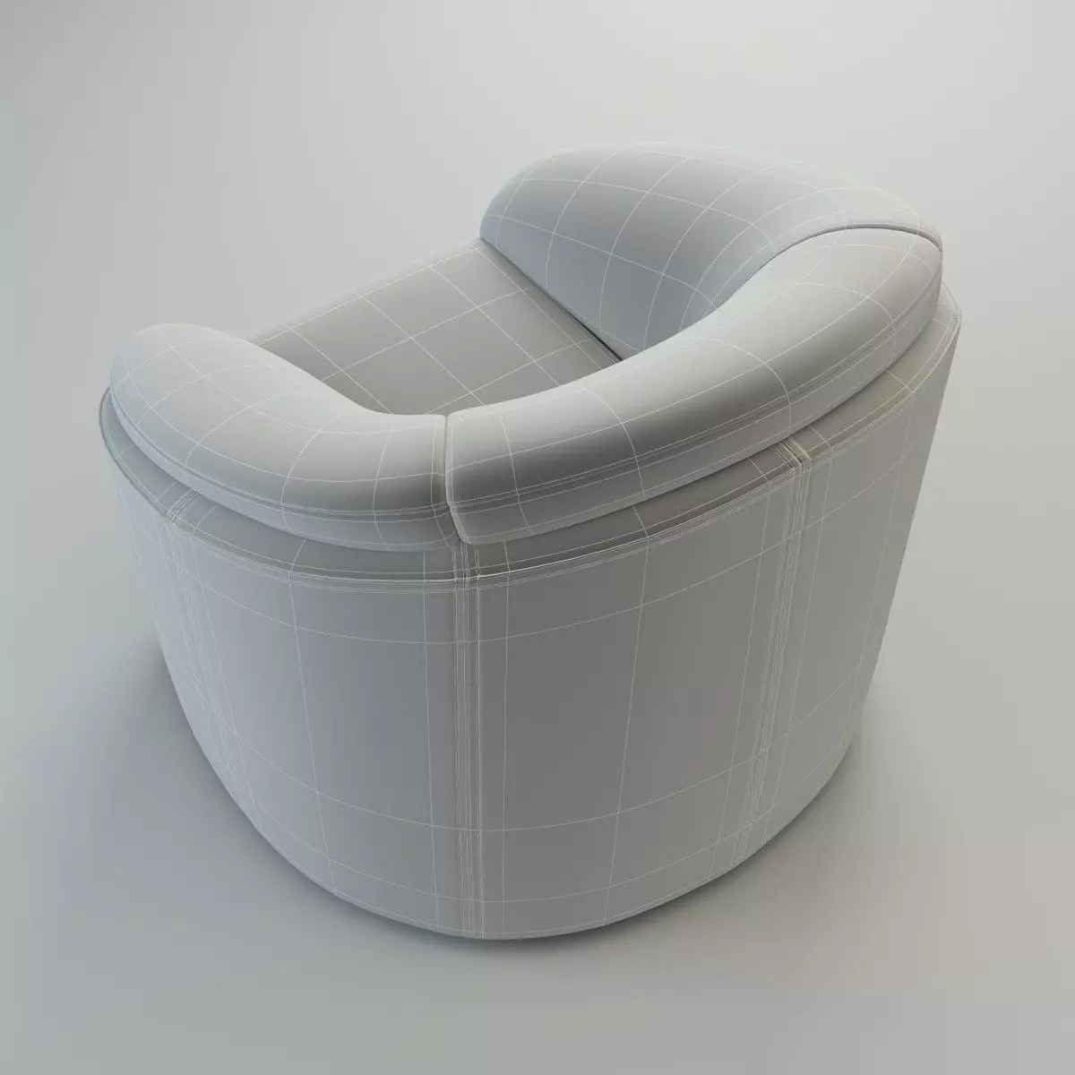 Armchair Donata - Basic Model 3D model_3