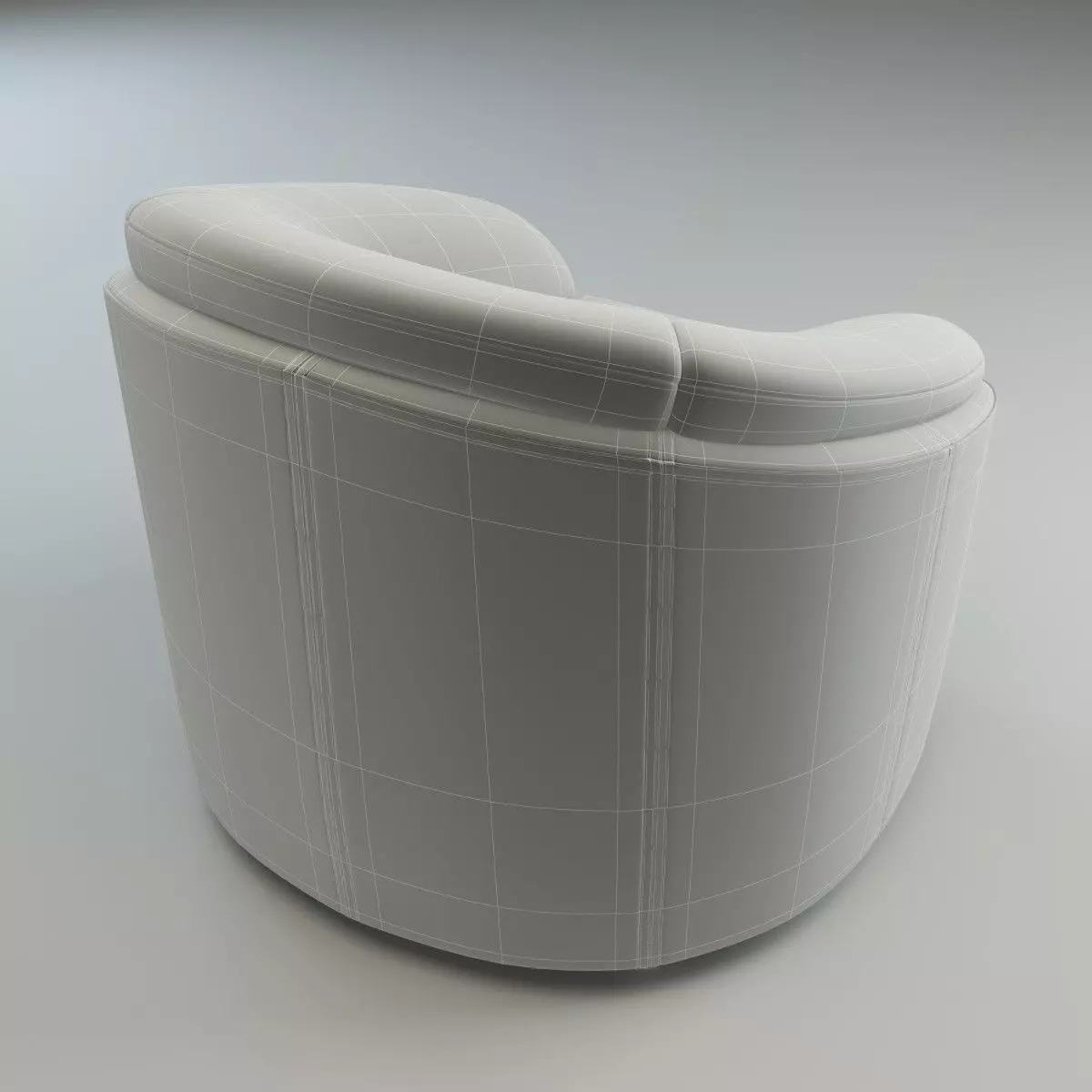 Armchair Donata - Basic Model 3D model_4