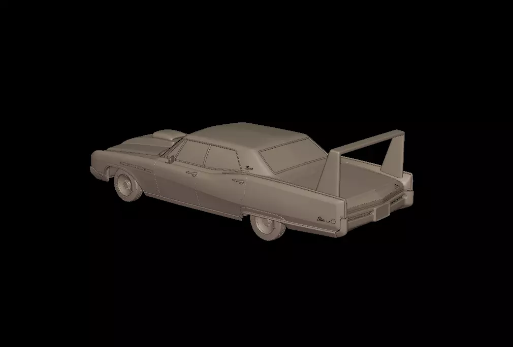 custom buick electra 225 1968 four doors 3d print model 3D print model_3