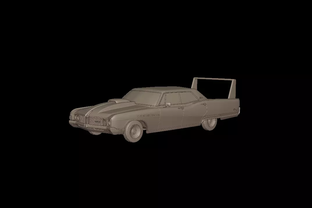 custom buick electra 225 1968 four doors 3d print model 3D print model_0