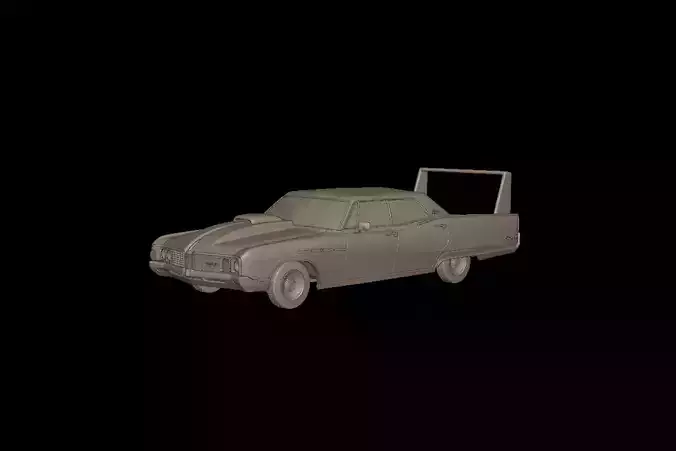 custom buick electra 225 1968 four doors 3d print model 3D print model